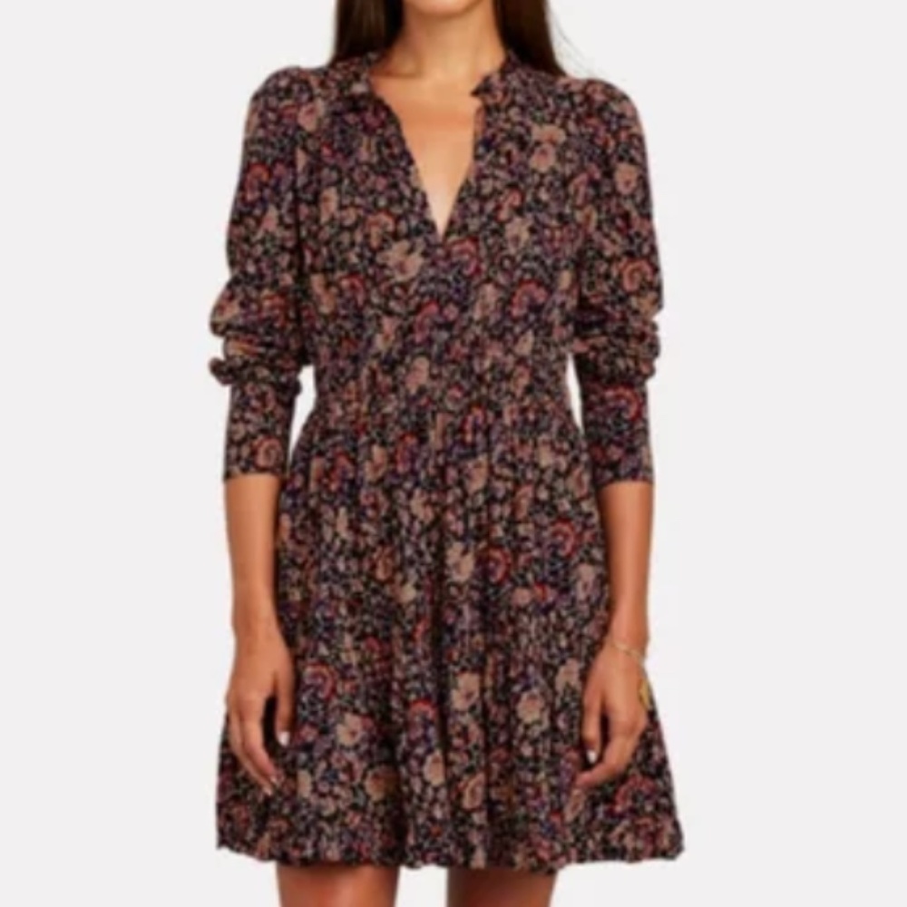 Ulla Johnson Liv Dress 0 in Midnight Floral Gorgeous